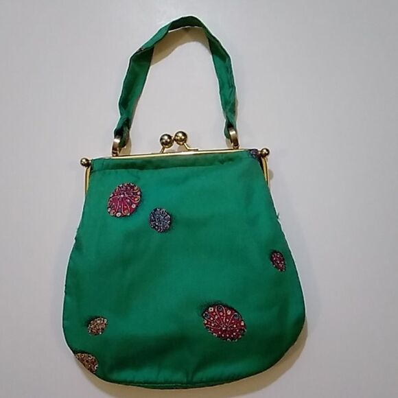 VTG Guido Ravasi All Silk Hand Printco Ravassi-Como Embroidered Made In Italy